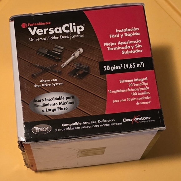FastenMaster FMVC-50 Versaclip 90-Count Black Self-Drilling Clip Deck Hidden - Picture 5 of 5